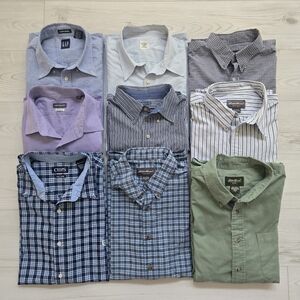 Men's Button Down Shirt Bundle (9) 👔